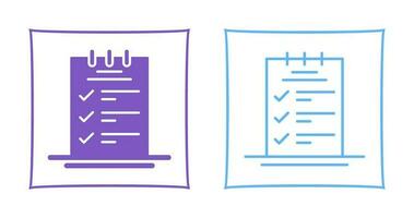 Booking CheckList Vector Icon