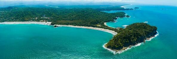 Aerial view of Manuel Antonio National Park in Costa Rica. photo