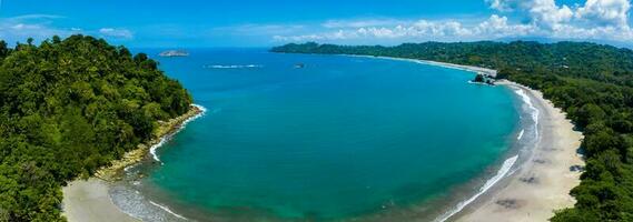 Aerial view of Manuel Antonio National Park in Costa Rica. photo