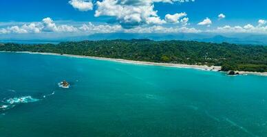 Aerial view of Manuel Antonio National Park in Costa Rica. photo