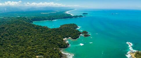 Aerial view of Manuel Antonio National Park in Costa Rica. photo