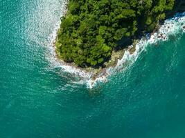 Aerial view of Manuel Antonio National Park in Costa Rica. photo