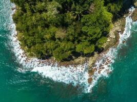 Aerial view of Manuel Antonio National Park in Costa Rica. photo