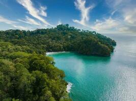 Aerial view of Manuel Antonio National Park in Costa Rica. photo