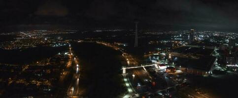 aéreo ver de el Estambul negocio distrito. foto