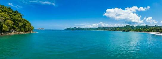 Aerial view of Manuel Antonio National Park in Costa Rica. photo