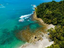 Aerial view of Manuel Antonio National Park in Costa Rica. photo