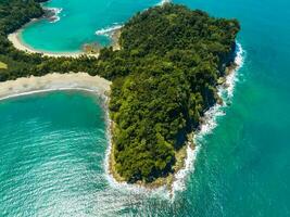 Aerial view of Manuel Antonio National Park in Costa Rica. photo