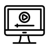 Video Tutorial Icon Design vector