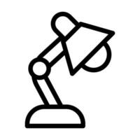 Desk Lamp Icon Design vector