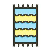 Beach Towel Icon Design vector