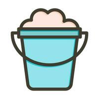 Sand Bucket Icon Design vector