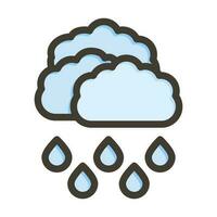 Rainy Icon Design vector