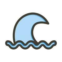 Tsunami Icon Design vector