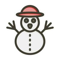 Snowman Icon Design vector
