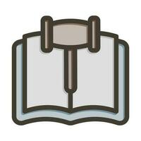 diseño de icono de libro de leyes vector