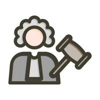 Judge Giving Order Icon Design vector