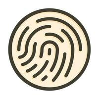 Fingerprint Icon Design vector