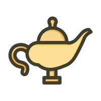 Magical Lamp Icon Design vector