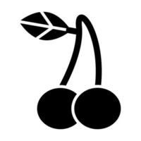 diseño de icono de cerezas vector