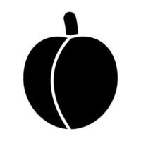 Peach Icon Design vector