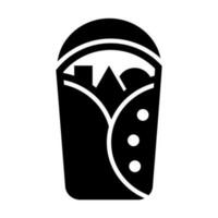 Wrap Glyph Icon Design vector