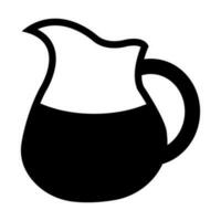 Jug Glyph Icon Design vector