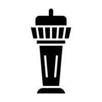Control Tower Vector Glyph Icon For Personal And Commercial Use.