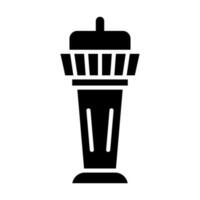 Control Tower Vector Glyph Icon For Personal And Commercial Use.