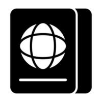 Passport Vector Glyph Icon For Personal And Commercial Use.