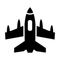 Jet Vector Glyph Icon For Personal And Commercial Use.