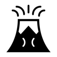 Volcano Vector Glyph Icon For Personal And Commercial Use.