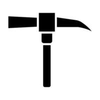 Pick Mattock Vector Glyph Icon For Personal And Commercial Use.