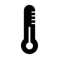 Thermometer Vector Glyph Icon For Personal And Commercial Use.