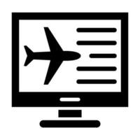 Flight Info Vector Glyph Icon For Personal And Commercial Use.