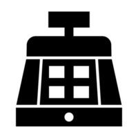 Cash Machine Vector Glyph Icon For Personal And Commercial Use.