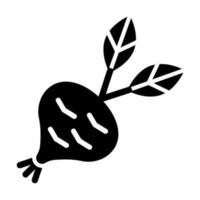 Kohlrabi Vector Glyph Icon For Personal And Commercial Use.