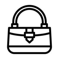 Fashionable Bag Vector Thick Line Icon For Personal And Commercial Use.