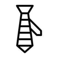 Necktie Vector Thick Line Icon For Personal And Commercial Use.