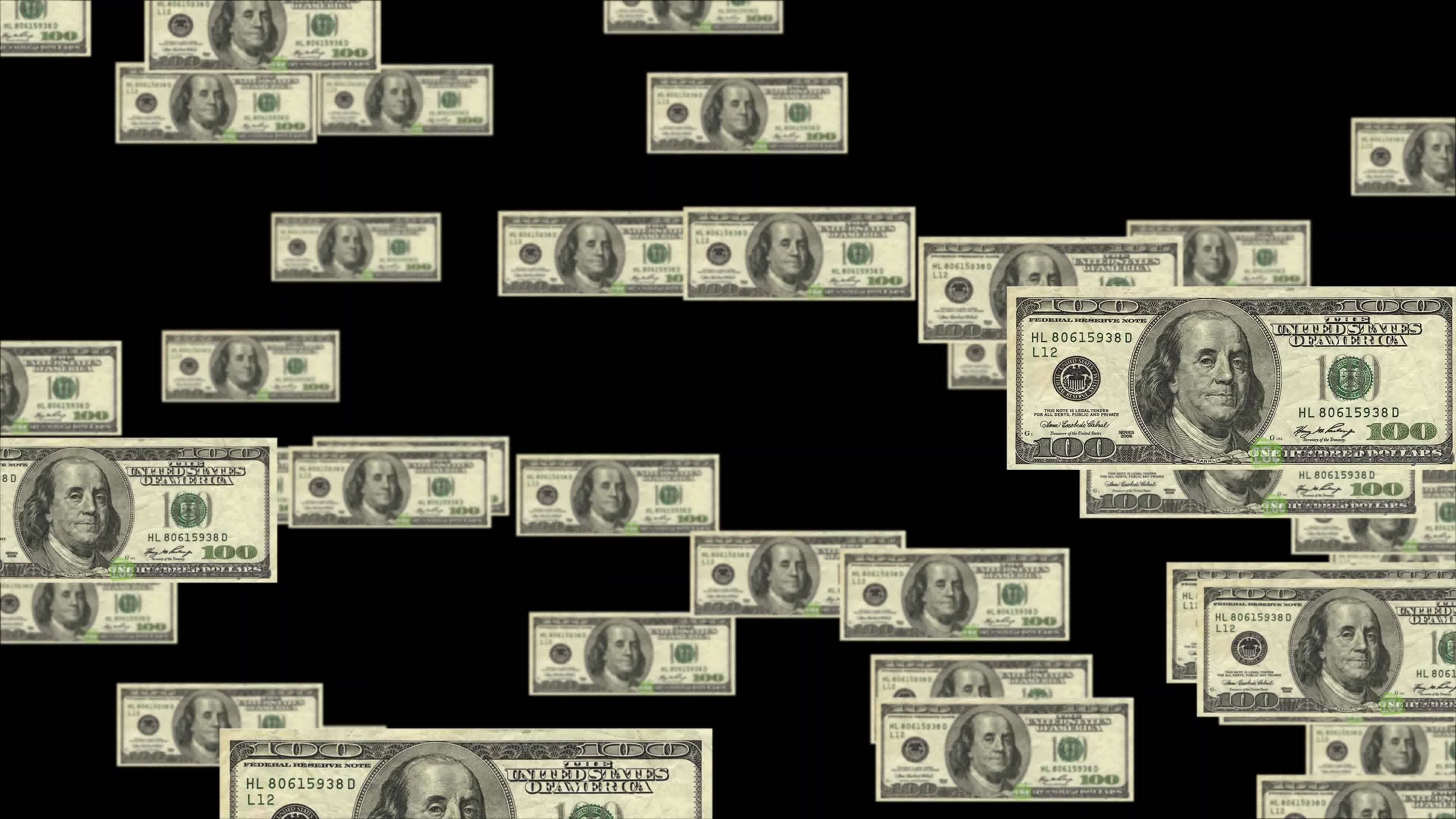 dollar, American 100 dollar. 24810901 Stock Video at Vecteezy