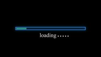 loading bar animation. video