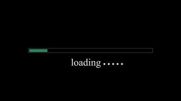 loading bar animation. video