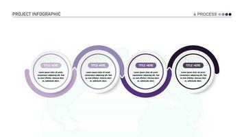 Infographic process design with icons and 4 options or steps. vector