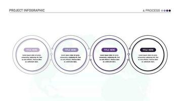 Infographic process design with icons and 4 options or steps. vector