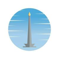 monas monument icon vector