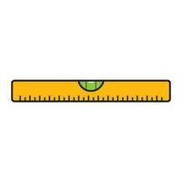 Construction level ruler icon vector