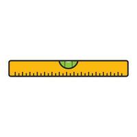 Construction level ruler icon vector