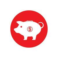 Piggy Bank Icon vector