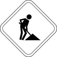 Under construction sign vector