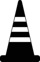 traffic warning cone. Under construction and maintenance or attention. vector